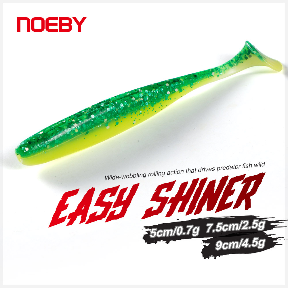 Fishing Lure Soft Plastic - Noeby Easy Shiner Silicone Shad Fishing