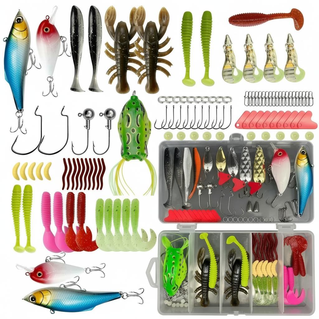 Fishing Lure Jig - 133Pcs Premium Fishing Lures Tackle Box