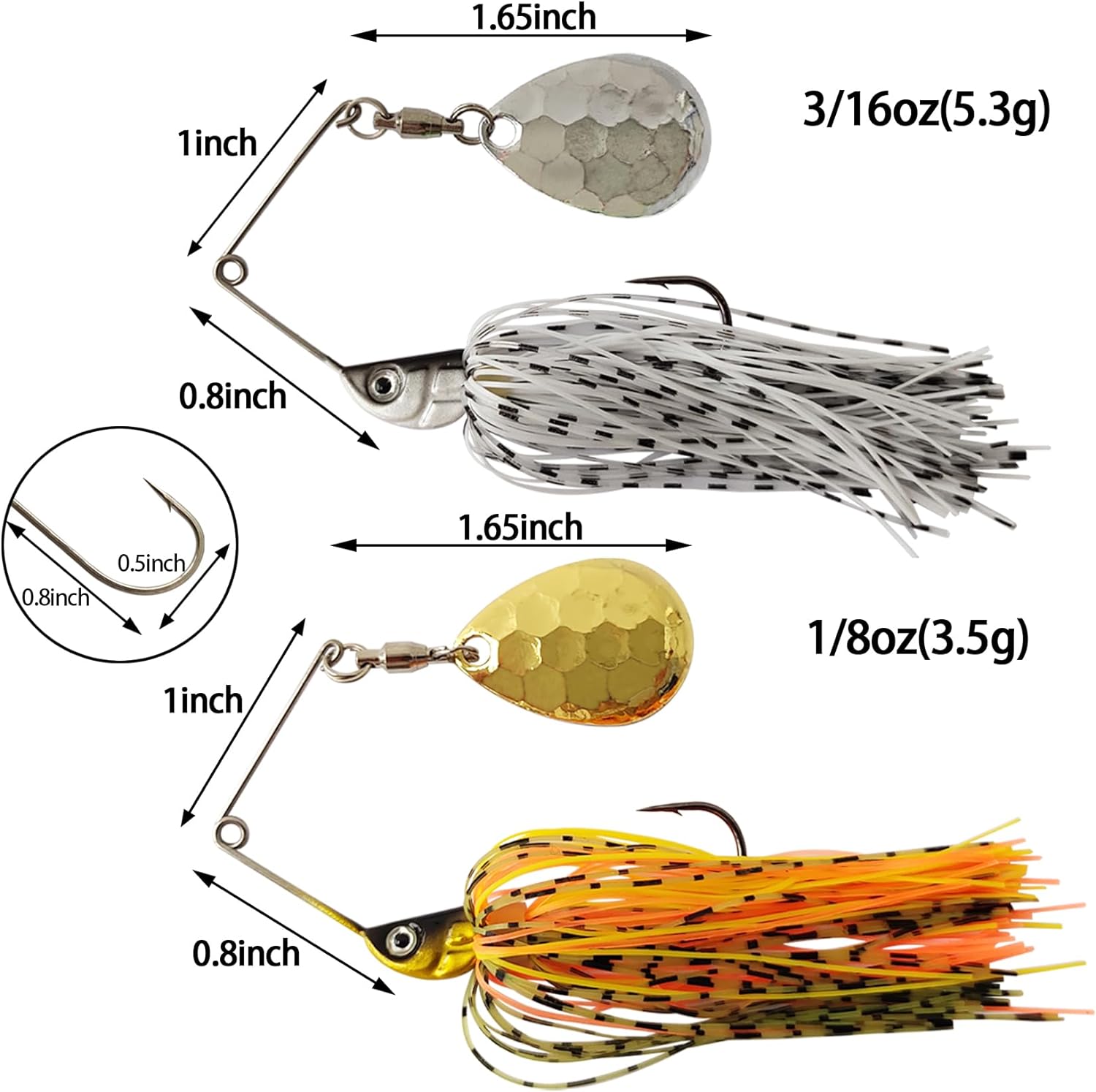 Eupheng Spinner Bait Spoon Wir - огляд і ціна Fishing Lure Spoon
