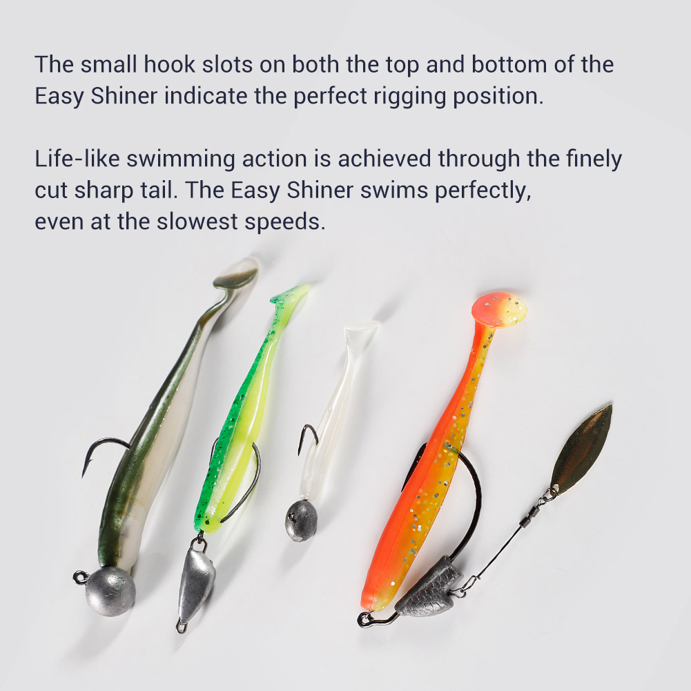 Noeby Easy Shiner Silicone Sha - огляд і ціна Fishing Lure Soft Plastic