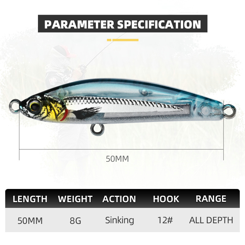 BLUX EXILE 50 Sinking Gravity  - огляд і ціна Fishing Lure Topwater