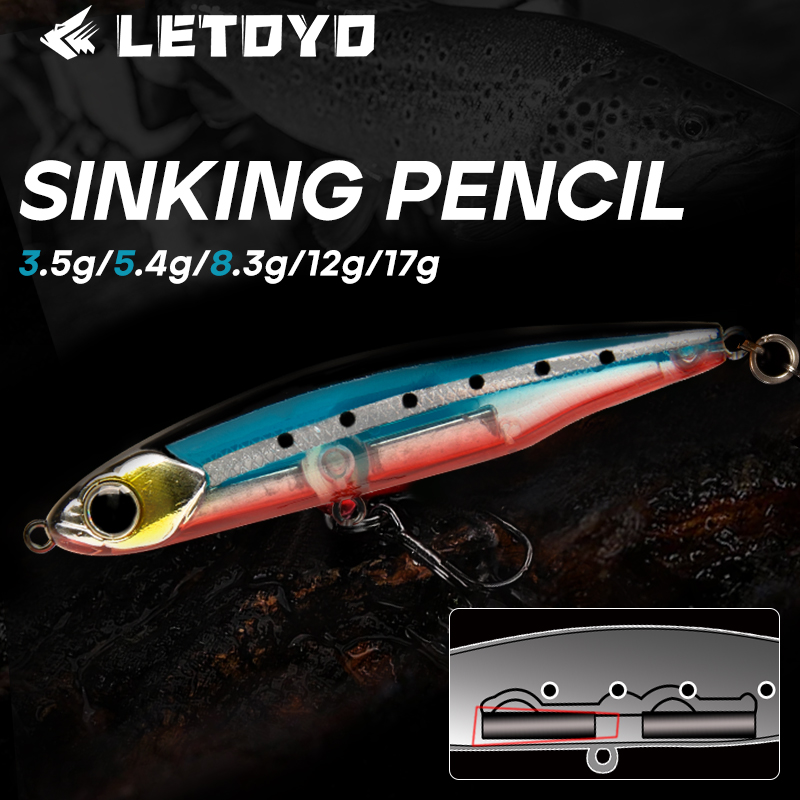 LETOYO Sinking Pencil 17g 12g- - огляд і ціна Fishing Lure Topwater