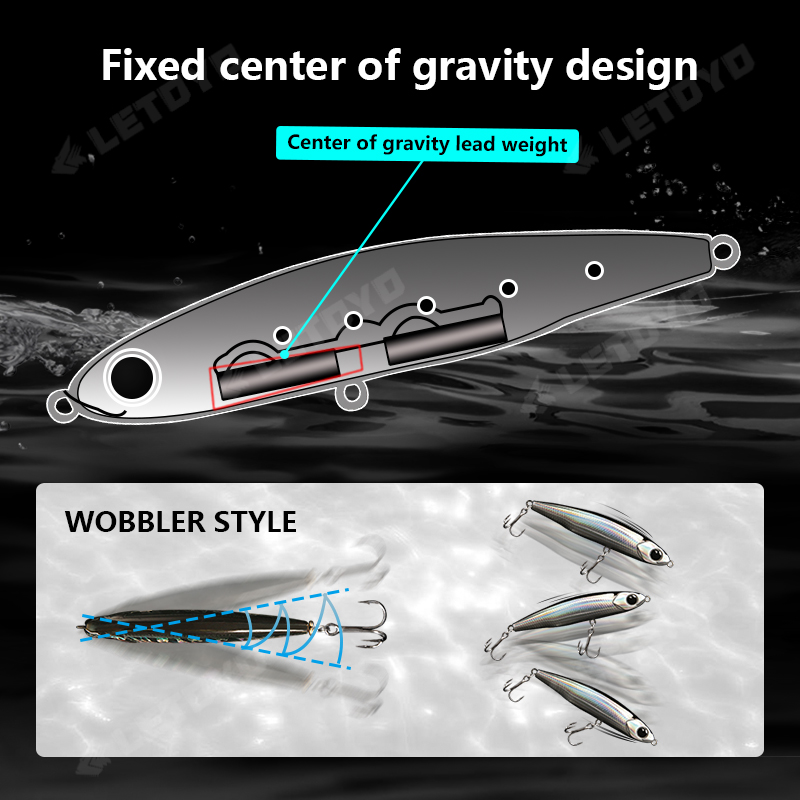 LETOYO Sinking Pencil 17g 12g- - огляд і ціна Fishing Lure Topwater