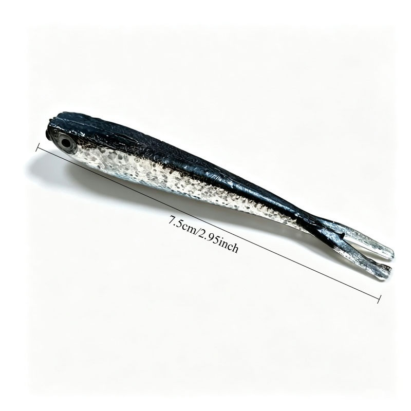 10/20/30Pcs Split Tail Minnow  - огляд і ціна Fishing Lure Soft Plastic