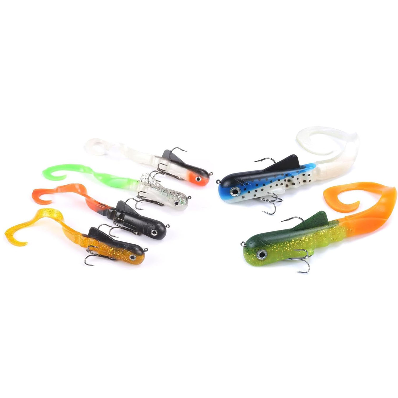6pcs/lot Pike Musky Dawg Fishi - огляд і ціна Fishing Lure Soft Plastic